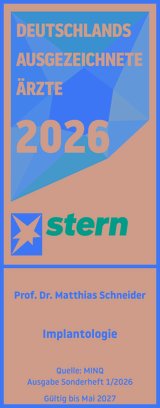Deutschlands ausgezeichnete Ärzte 2026 - Implantologie